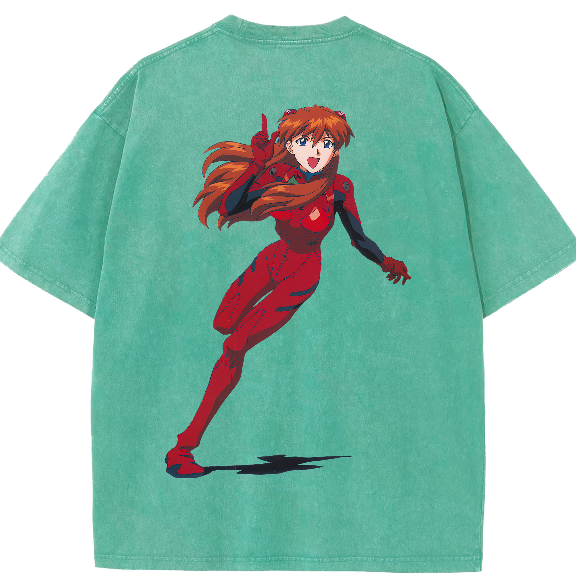 （画像用） EVA 新世紀エヴァンゲリオン 綿100% ヴィンテージ風 半袖Tシャツ（背面プリント）